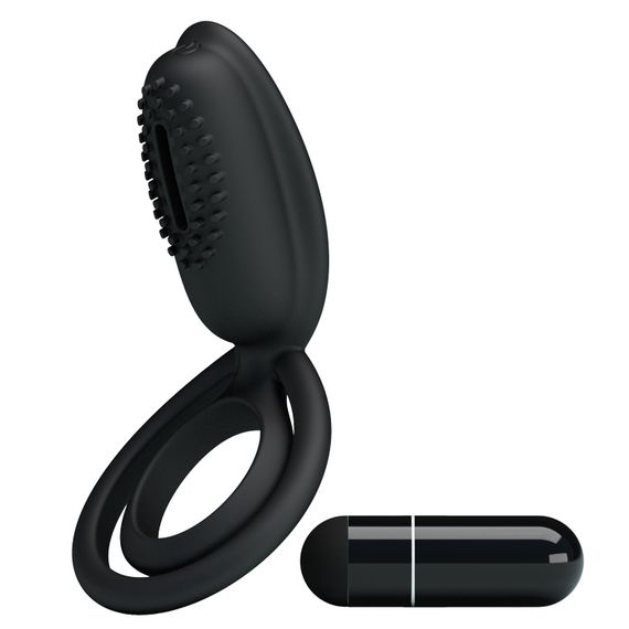 Ерекційне кільце - Pretty Love Esther Penis Ring Black | Зображення 8