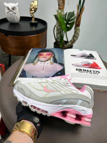 Кросівки Supreme Shox Ride 2 SP Grey White Pink (топ якість)