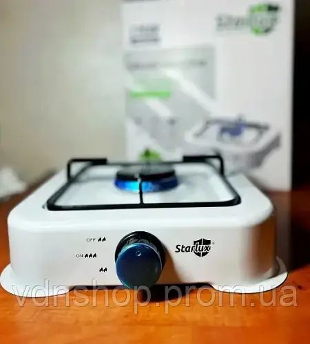Настільна газова плита на 1 конфорку STARLUX SGS 6001 (біла) | Зображення 3