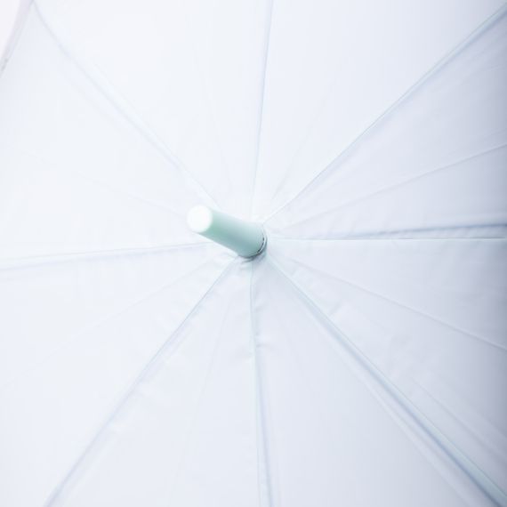 Класична дитяча парасолька-тростина напівавтомат з поліестеру міцна надійна 8 спиць діаметр 94 см М'ятний HP-23-11M | Зображення 1
