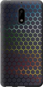 Чехол на Nokia 6 Переливающиеся соты "498u-898-17620"