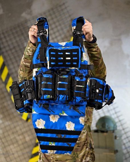 Плитоноска 4 быстрых сброса с напашником NETFLIX SIR  ПП4636 | Зображення 7