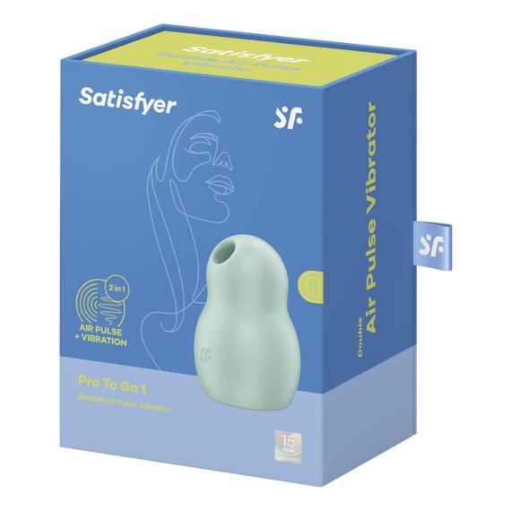 Вакуумный стимулятор с вибрацией Satisfyer Pro To Go 1 Mint | Зображення 6