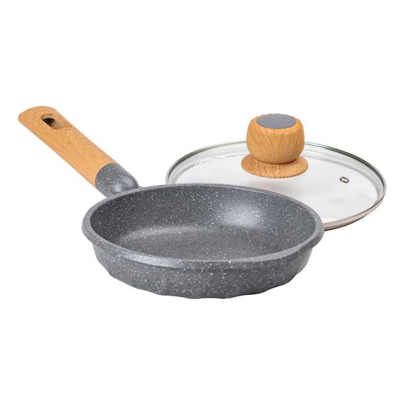 Мармурова алюмінієва сковорода з антипригарним покриттям 1 літр Ø 20 см сіра MGC HP-4-421G | Зображення 3