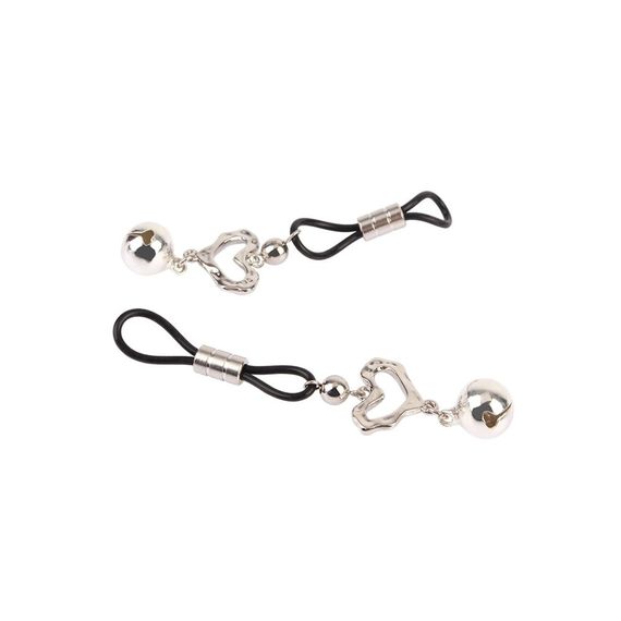 Затискачі на соски CHISA Senuelo Heart Echo Nipple Clamps з дзвіночками sexstyle | Зображення 2