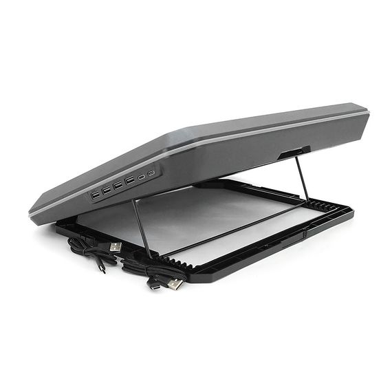 Підставка для ноутбука IceCoorel A5, до17", fan2-125*15 мм 2200±10% RPM, корпус пластик, 1-USB+1-TYPE C, 420x320x55mm, | Зображення 2