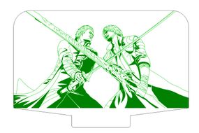 Акриловый светильник-ночник Devil May Cry 5 зеленый tty-n002012