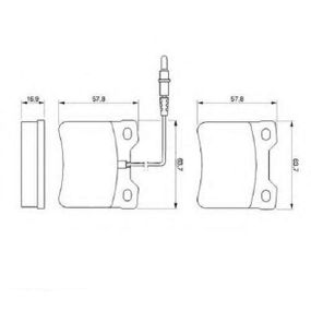 Гальмівні колодки Bosch дискові задні MB V-Class/Vito ''R>03 0986494000