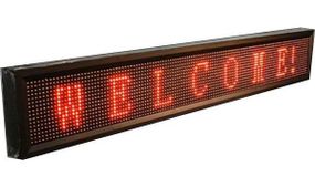 Бегущая строка 100*40 Красная уличная