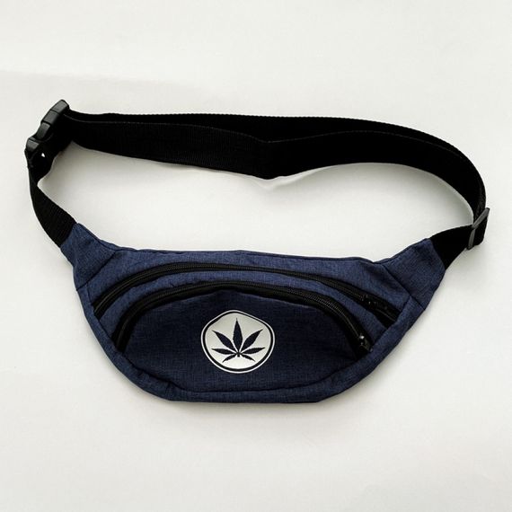 Сумка поясна бананка 4Profi з рандомним принтом двома відділеннями 18163