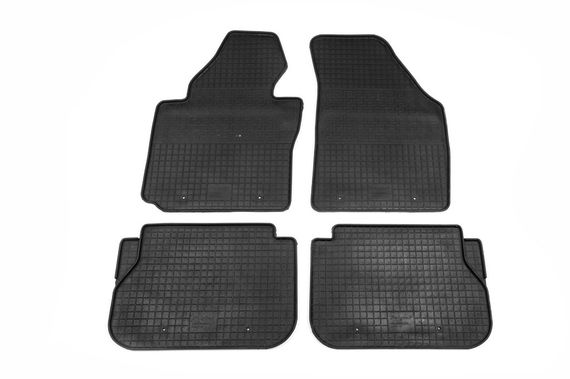 Резиновые коврики (4 шт, Polytep) для Volkswagen Caddy 2004-2010 гг | Зображення 1