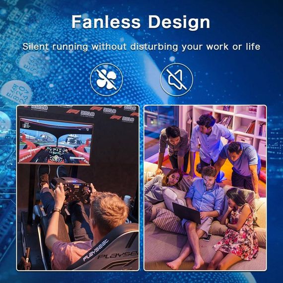 Davuaz 2.5G Ethernet коммутатор с 8 портами 2.5G Base-T и 1 портом 10G SFP, бесшумный, Plug & Play | Зображення 6