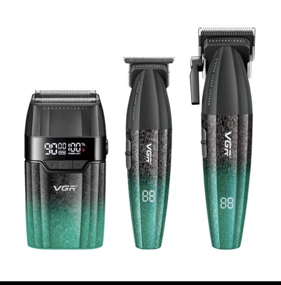 VGR V-640 S3 — профессиональный набор для стрижки 3 в 1 с мощным аккумулятором и LED-дисплеем | Зображення 1