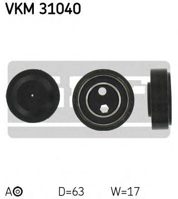 Ролик натягувача ременя (Вир-во SKF) SKF VKM31040 на AUDI A8 седан (4D2, 4D8)