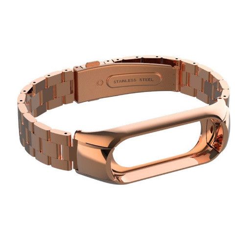 Металевий ремінець Primo Classic для фітнес-браслета Xiaomi Mi Band 3 - Rose Gold | Зображення 3