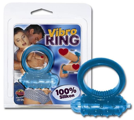 Віброкільце синє Sex Aura