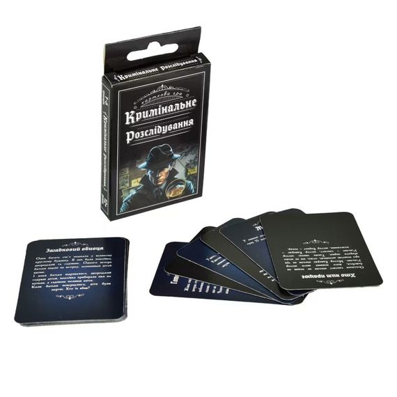 Карточная настольная игра «Криминальное расследование» 30418 на украинском языке 36 карточек | Зображення 1