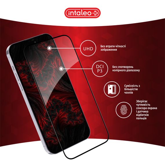 Скло захисне Intaleo Full Glue Xiaomi Redmi 13C Black (1283126583230) | Зображення 3