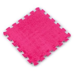 Пол-пазл плюшевий РОЗОВИЙ 30*30*1cm (D) SW-00002092