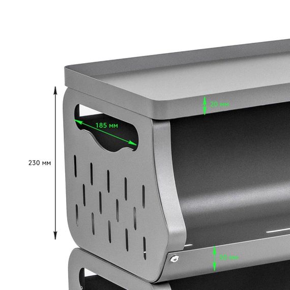 Стелаж універсальний для зберігання чотириярусний 60х30х77см SW-00002260 | Зображення 3