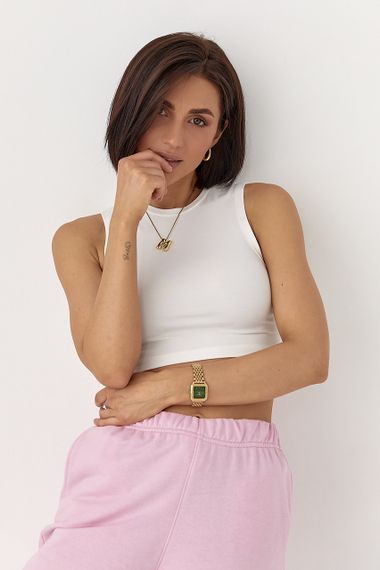 Еластична майка-топ - молочний цвет, M (є розміри) | Зображення 4