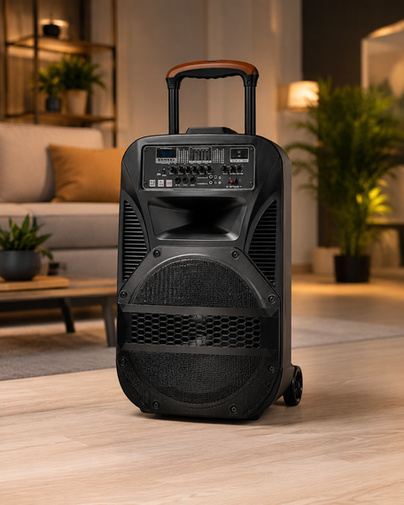 Портативная колонка BT 115 / Портативная колонка Su-Kam BT115D / Bluetooth, USB, FM акустична караоке-система | Зображення 2