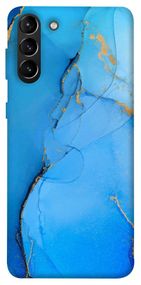 Чохол IBANAN Синій із золотом для Samsung Galaxy S21+, Синій