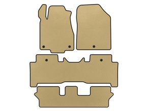 Коврики EVA (3 ряда, Бежевые) для Acura MDX 2007-2013 гг