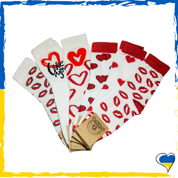 Носки с интересными принтами для нее (набор 6 шт) 36-40