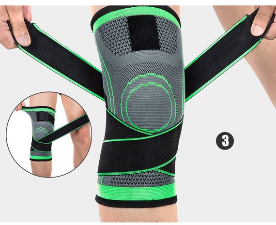 Наколінник еластичний бандаж на коліно компресійний Knee Support WN-26 спортивний з гумками, ортез | Зображення 5