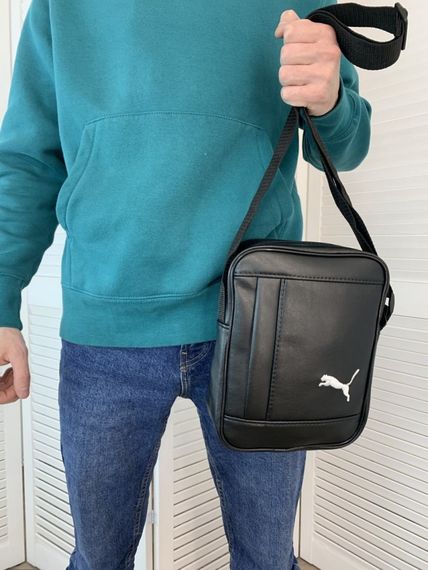 Мужская сумка через плече  Puma черная | Зображення 2