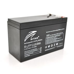 Акумуляторна батарея Ritar LiFePO4 12,8V 9Ah (115,2Wh) BMS4.5A@4S (150 x 65 x 95 (100), 0,98kg Q10