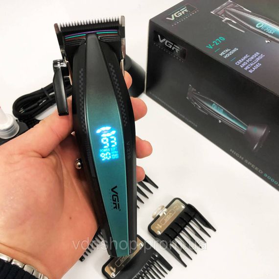 Перезаряджається набір для стрижки волосся VGR, Машинка для стрижки волосся з професійними ножами RF-94 | Зображення 4