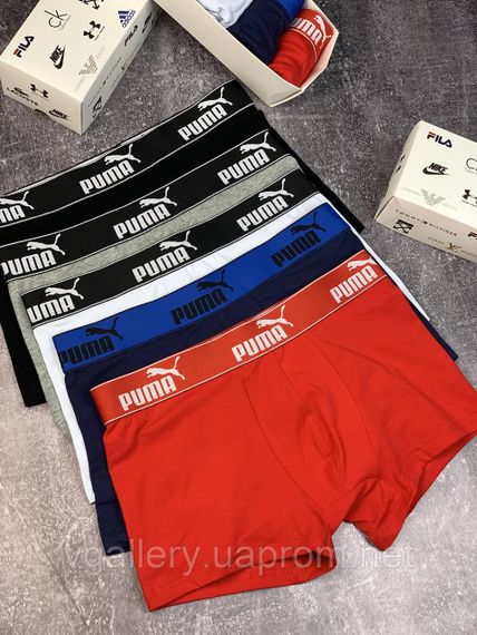 Мужские трусы Пума | Набор мужских боксеров Puma плавки хлопок | Зображення 5