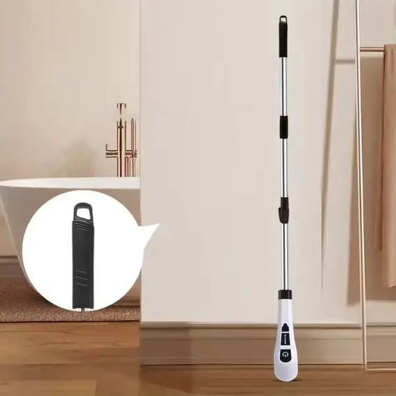 Електрична щітка для прибирання Cleaning Brush, набір 9 в 1, біла, товари для дому | Зображення 6