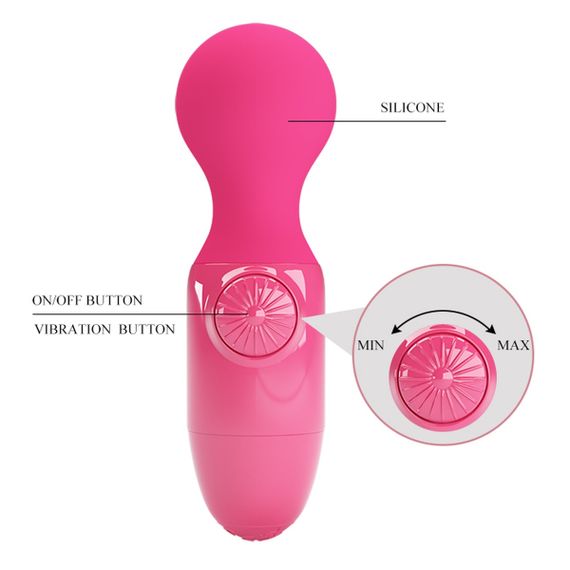 Міні-вібратор PRETTY LOVE Mini Stick, силіконовий, рожевий, USB-заряджання Sex Aura | Зображення 7