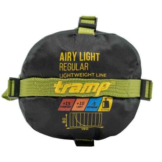 Компактний спальний мішок Tramp Airy Light Олива Туристичний легкий спальник для походів, кемпінгу, риболовлі літній | Зображення 6