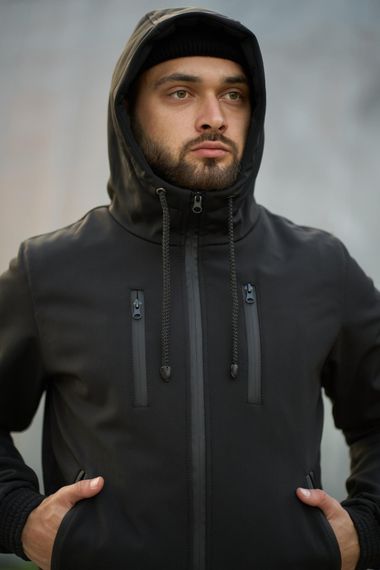 Костюм чоловічий "Reef" чорний з шевроном | Зображення 7