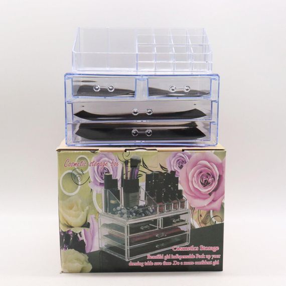 Органайзер для косметики (24x19x15), Cosmetic Storage Box / Настільний акриловий органайзер | Зображення 9