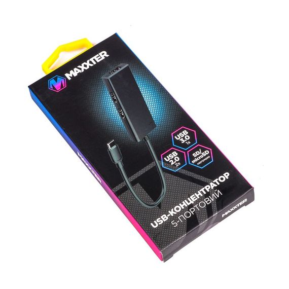Хаб USB 3.0 Type-C Maxxter HU3C-3PTF-01 | Зображення 3