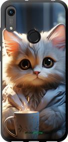 Чохол на Huawei Y6s Білий кіт "5646b-1871-2448"