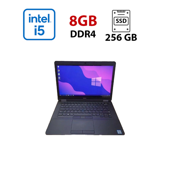 Ноутбук Б-класс Dell Latitude E5470 / 14" (1920x1080) TN / Intel Core i5-6440HQ (4 ядра по 2.6 - 3.5 GHz) / 8 GB DDR4 / 256 GB SSD / Intel HD Graphics 530 / WebCam б/у