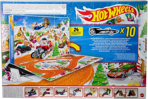 Уцінка Адвент-календарь Хот Вилс 2025 Оригинал Hot Wheels Advent Calendar Новогодний подарочный набор машинок | Зображення 2
