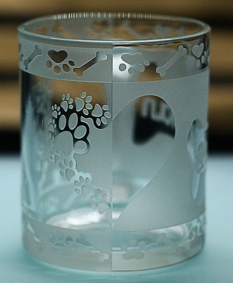 Скляна чашка кружка 320 мл  з гравіюванням Доберман подарунок для власника собаки або поціновувача породи | Зображення 4