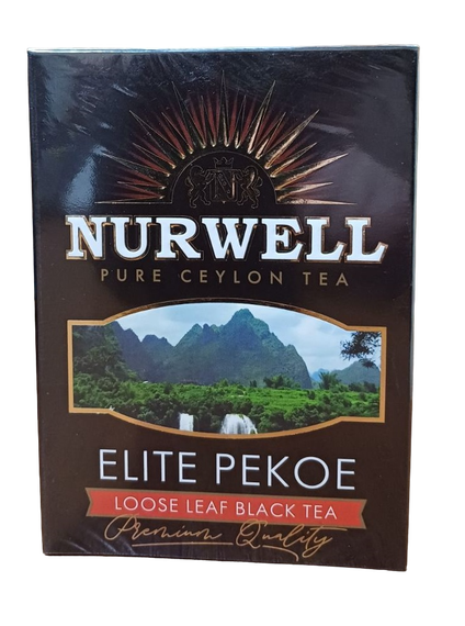Черный крупнолистовой цейлонский чай NURWELL ELITE PEKOE 100 г