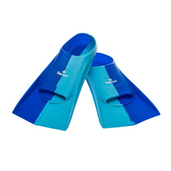 Короткі ласти для тренування в басейні Renvo Frio із закритою п'ятою Синій Блакитний 27-29 (SF100-46 27-29) | Зображення 4