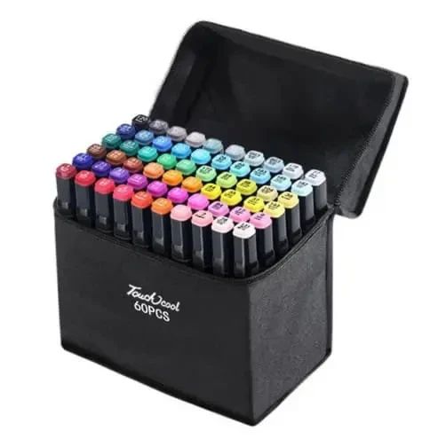 80 шт Набор двусторонних скетч-маркеров для рисованияTouch на спиртовой основе | Зображення 1
