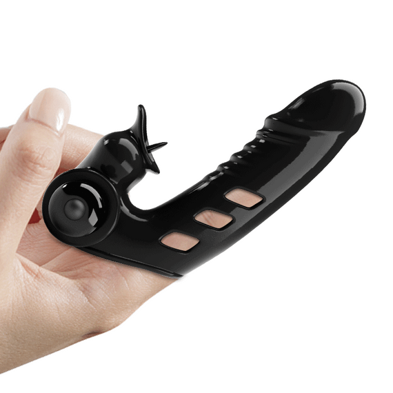 Кліторальний стимулятор на палець Pretty Love-Corbin Finger Black, BI - 014859 Sex Aura | Зображення 5