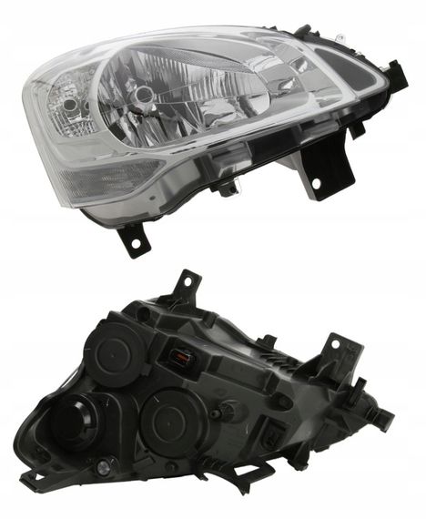 Фара Передняя Citroen Berlingo / Peugeot Partner 2008-2011 Правая H4, Электро регулировка С моторочиком