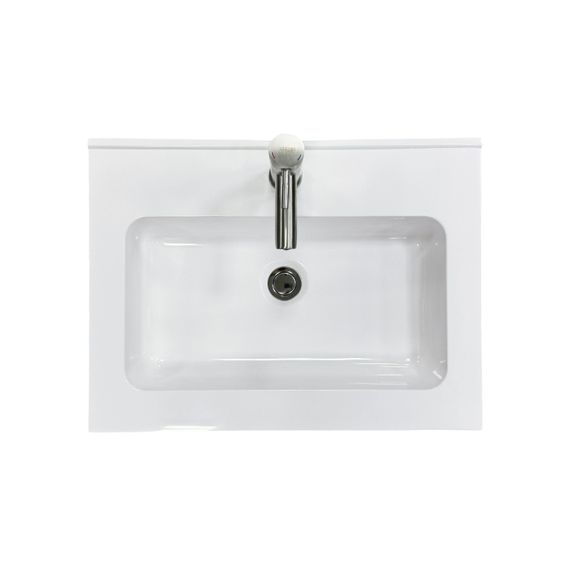 Раковина накладна Adamant FLATE 60, прямокутна, з сифоном Click-Clack + змішувач (4824296207701) | Зображення 3